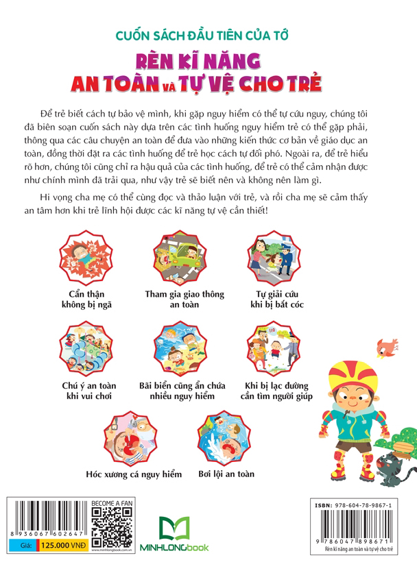 cuốn sách đầu tiên của tớ - rèn luyện kĩ năng an toàn và tự vệ cho trẻ