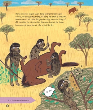 cuốn sách khoa học đầu tiên dành cho học sinh tiểu học - câu chuyện về lịch sử loài người