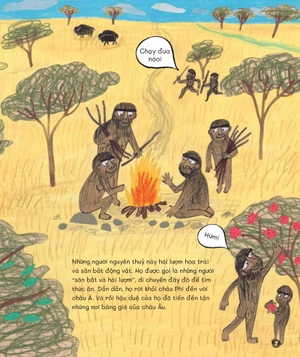 cuốn sách khoa học đầu tiên dành cho học sinh tiểu học - câu chuyện về lịch sử loài người