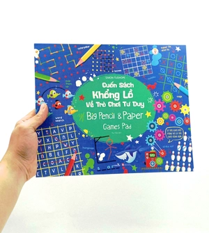 cuốn sách khổng lồ về trò chơi tư duy - big pencil and paper games pad (tái bản 2023)