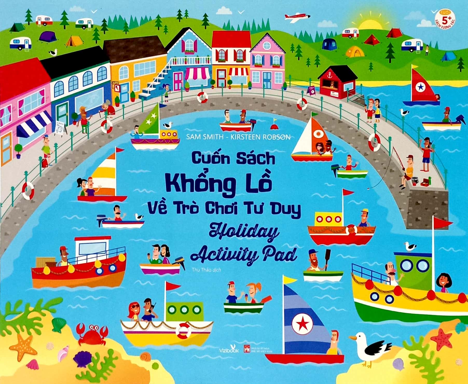 cuốn sách khổng lồ về trò chơi tư duy - holiday activity pad (tái bản 2023)