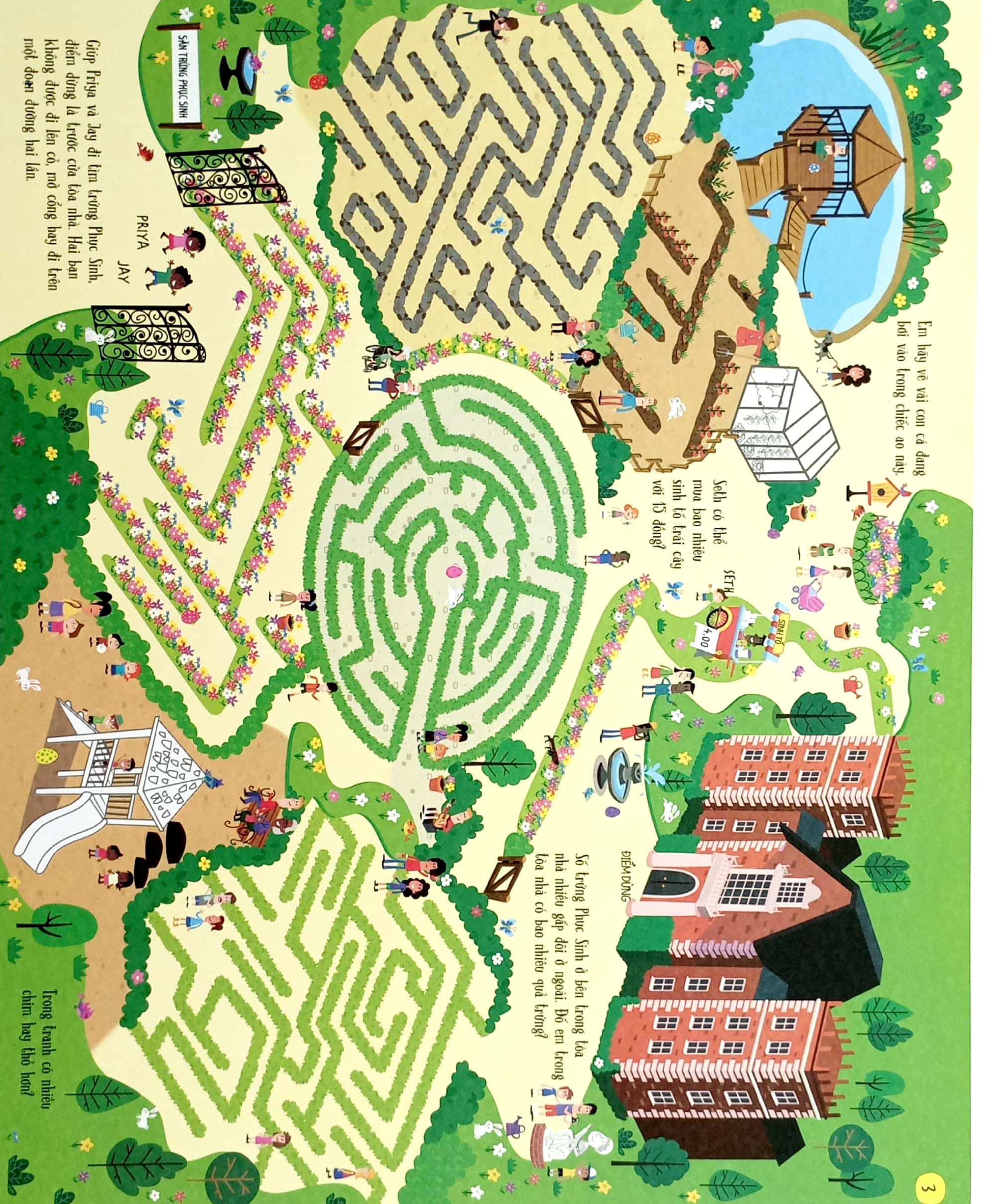 cuốn sách khổng lồ về trò chơi tư duy - holiday activity pad (tái bản 2023)