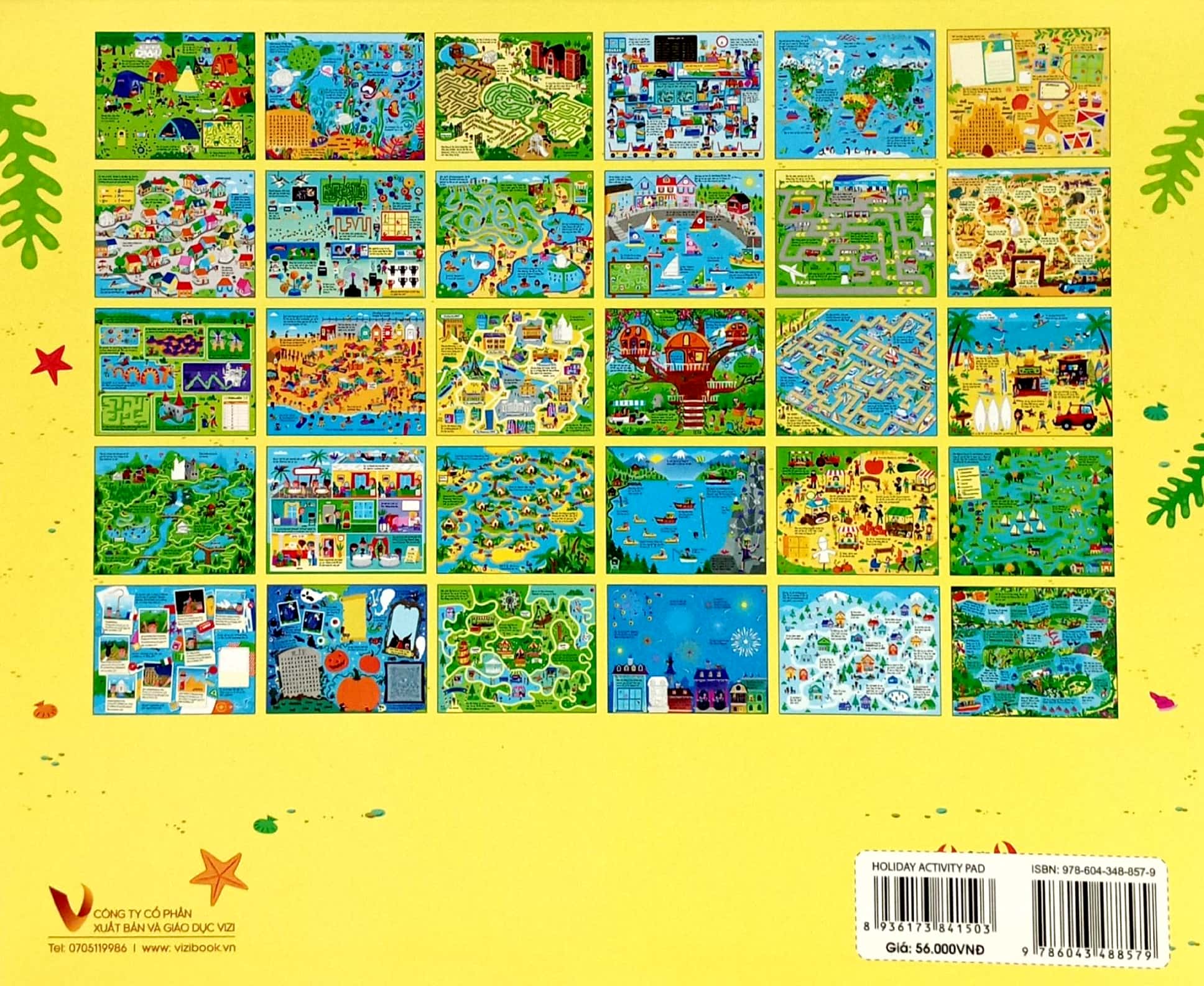cuốn sách khổng lồ về trò chơi tư duy - holiday activity pad (tái bản 2023)