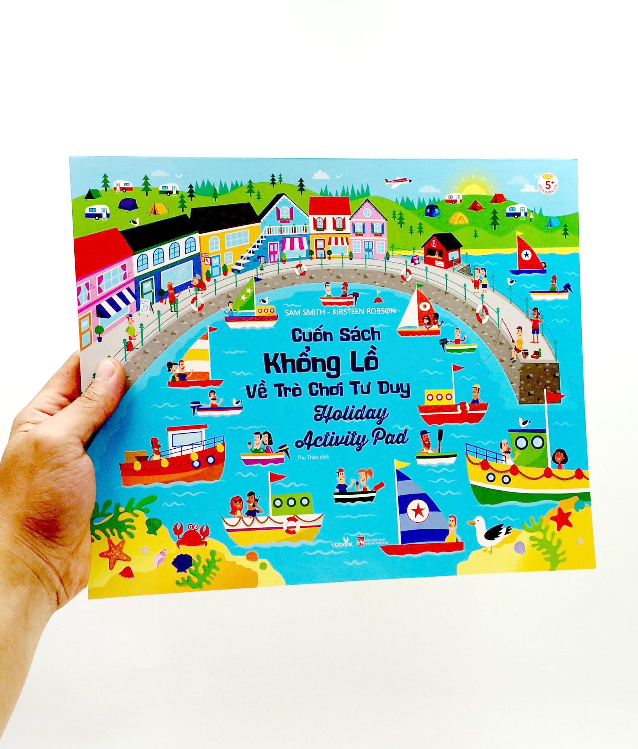 cuốn sách khổng lồ về trò chơi tư duy - holiday activity pad (tái bản 2023)