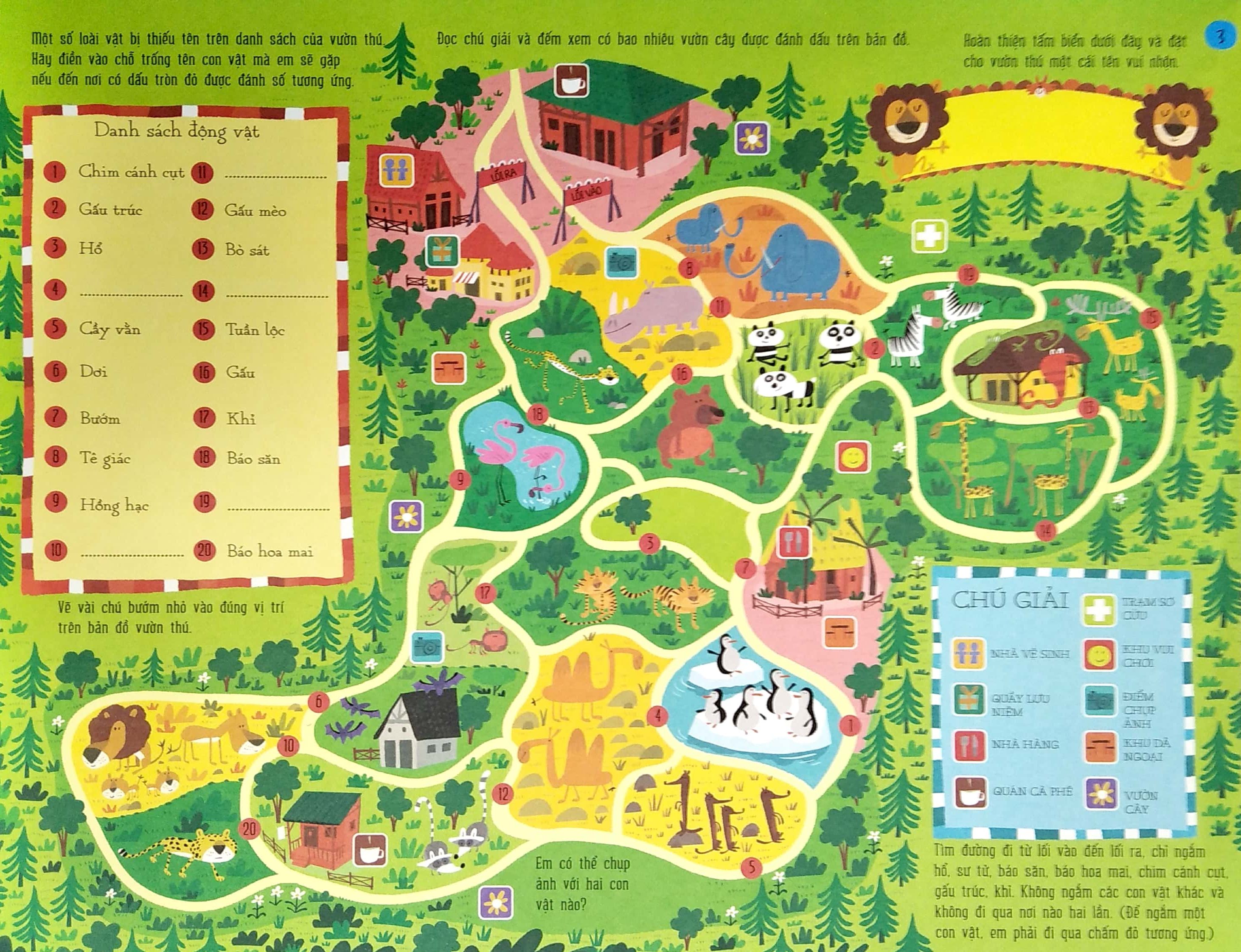 cuốn sách khổng lồ về trò chơi tư duy - maps activity pad (tái bản 2023)