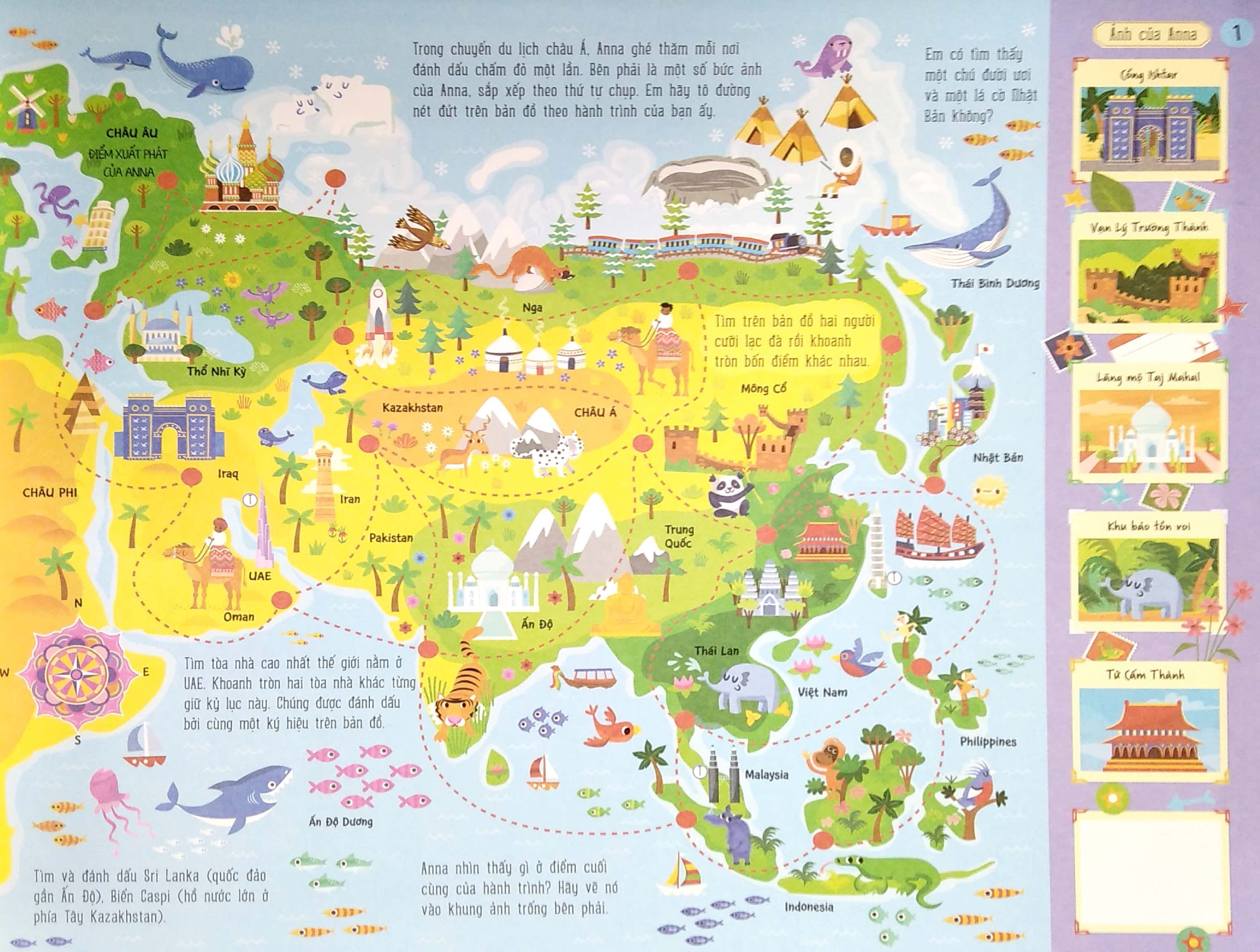 cuốn sách khổng lồ về trò chơi tư duy - maps activity pad (tái bản 2023)