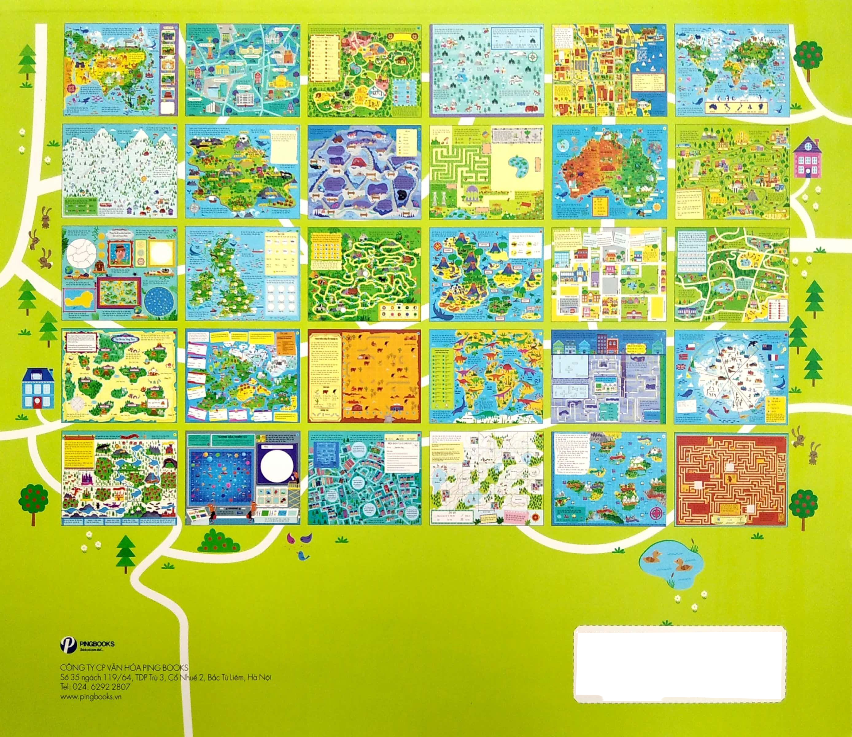 cuốn sách khổng lồ về trò chơi tư duy - maps activity pad (tái bản 2023)