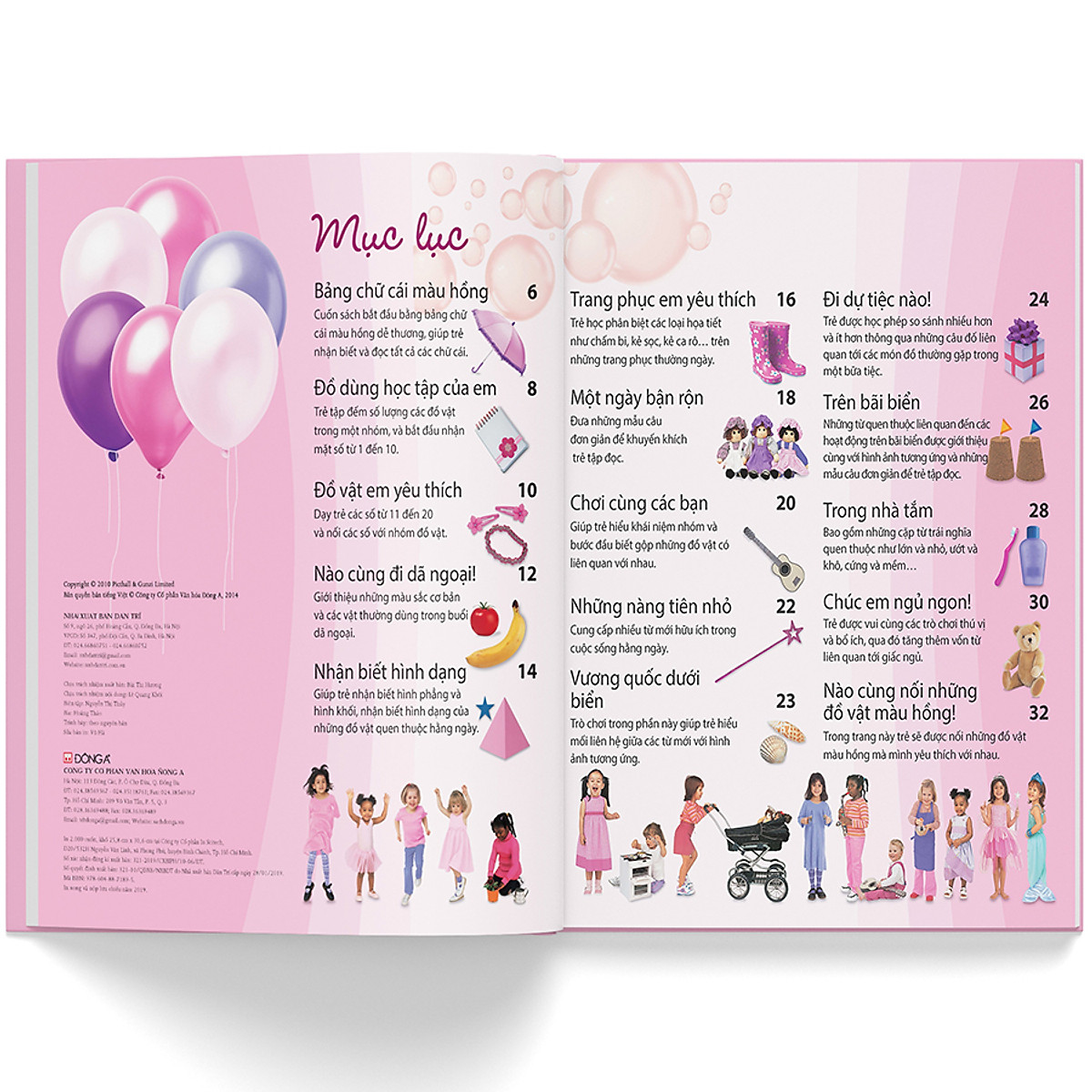 cuốn sách màu hồng - tiếng anh cho bé gái (2019)