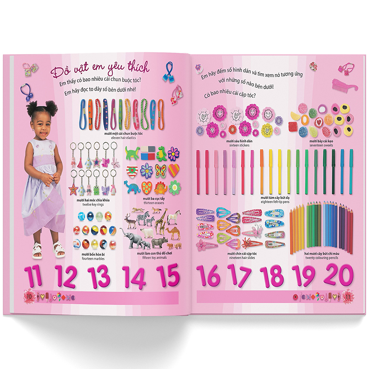 cuốn sách màu hồng - tiếng anh cho bé gái (2019)