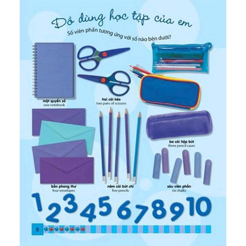 cuốn sách màu xanh - tiếng anh cho bé trai (2019)