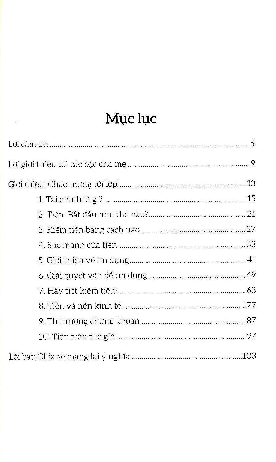 cuốn sách tài chính đầu đời