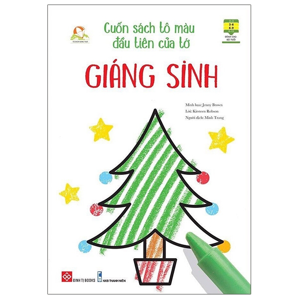 cuốn sách tô màu đầu tiên của tớ - giáng sinh