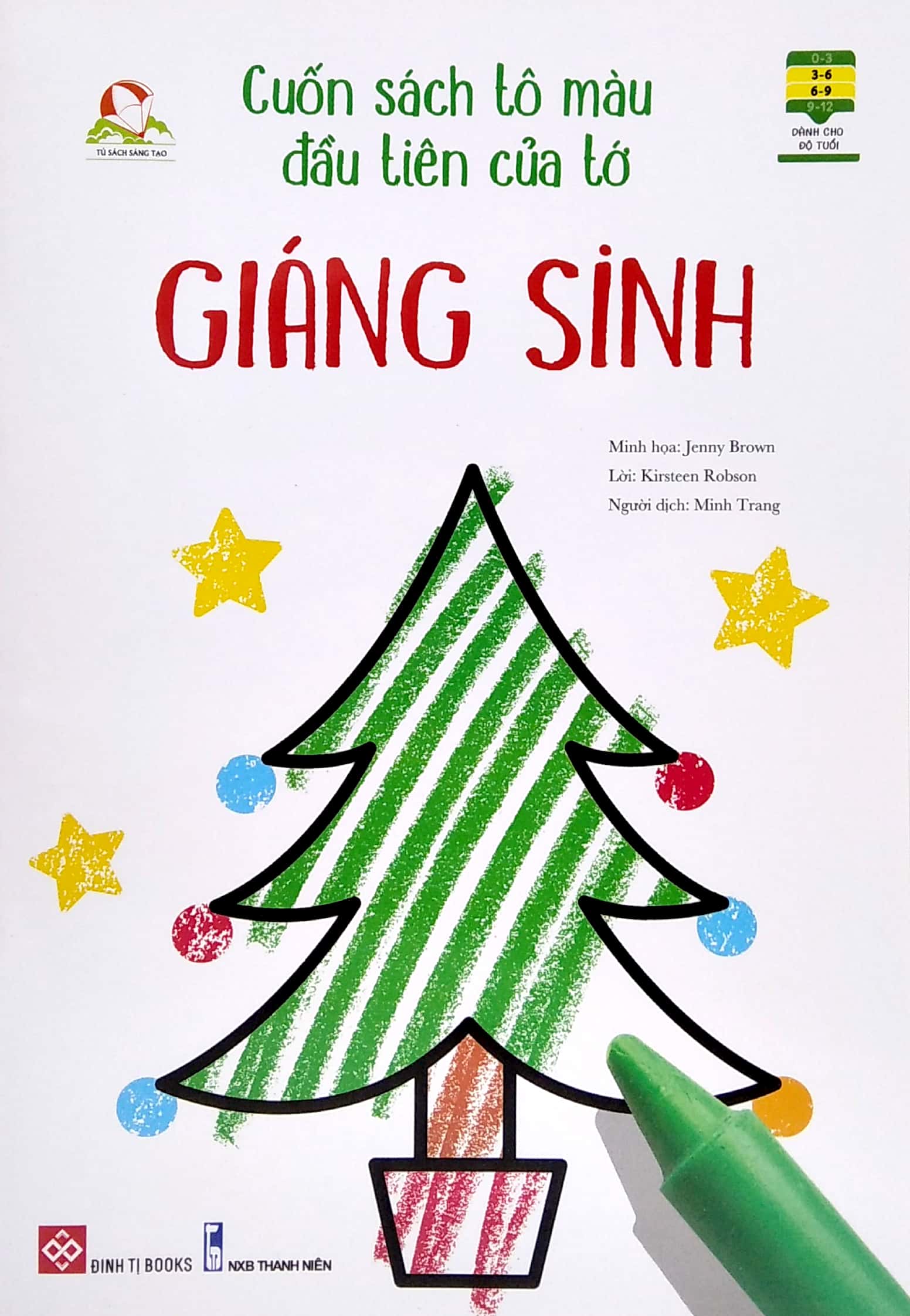 cuốn sách tô màu đầu tiên của tớ - giáng sinh