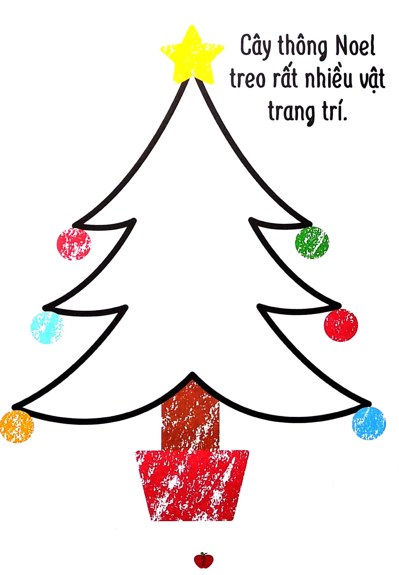 cuốn sách tô màu đầu tiên của tớ - giáng sinh