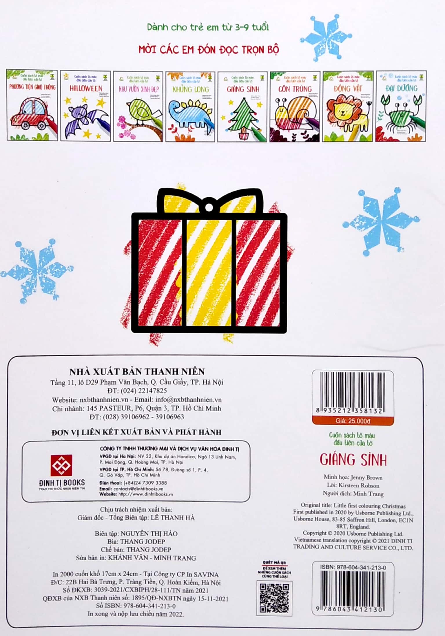 cuốn sách tô màu đầu tiên của tớ - giáng sinh