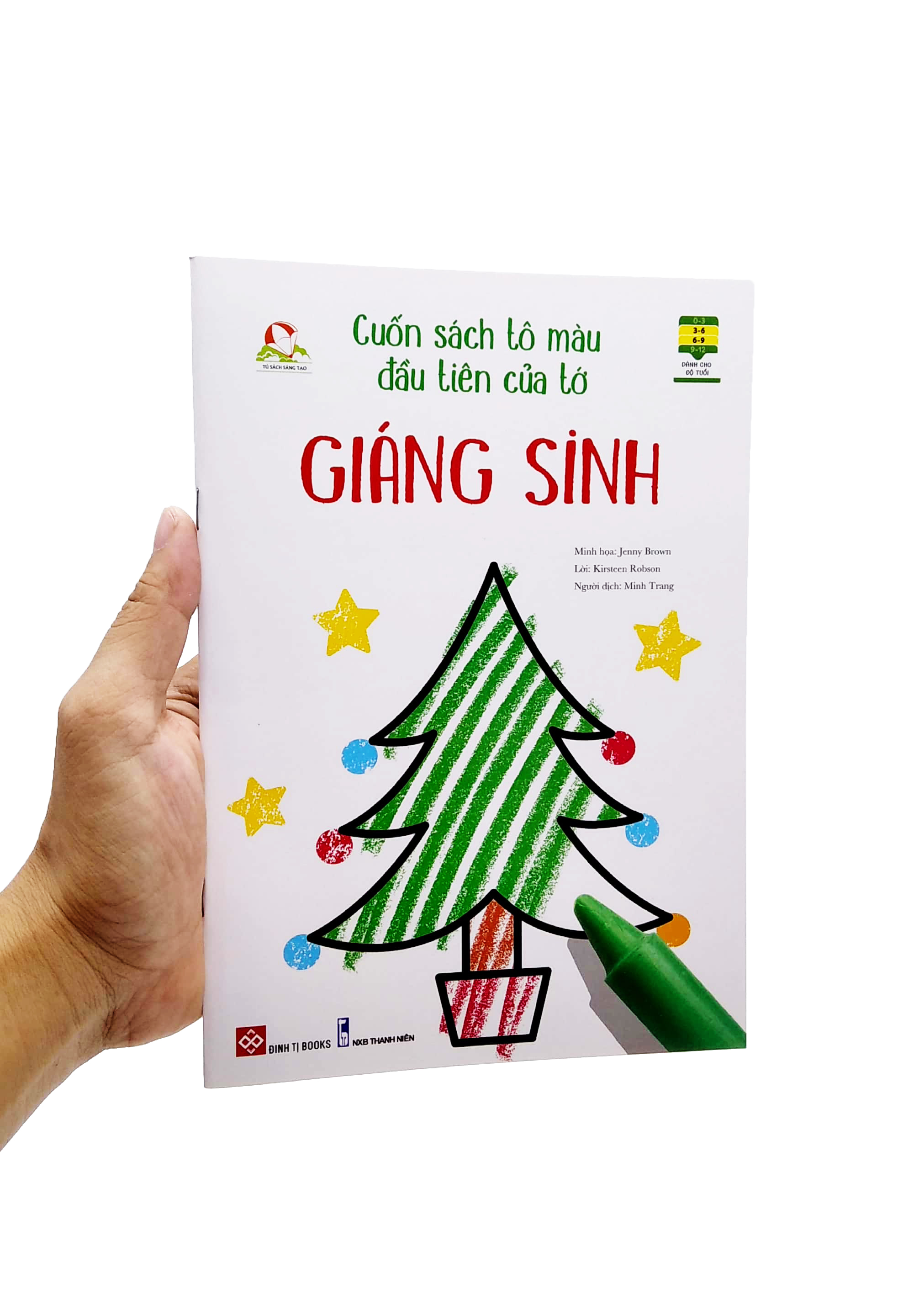 cuốn sách tô màu đầu tiên của tớ - giáng sinh