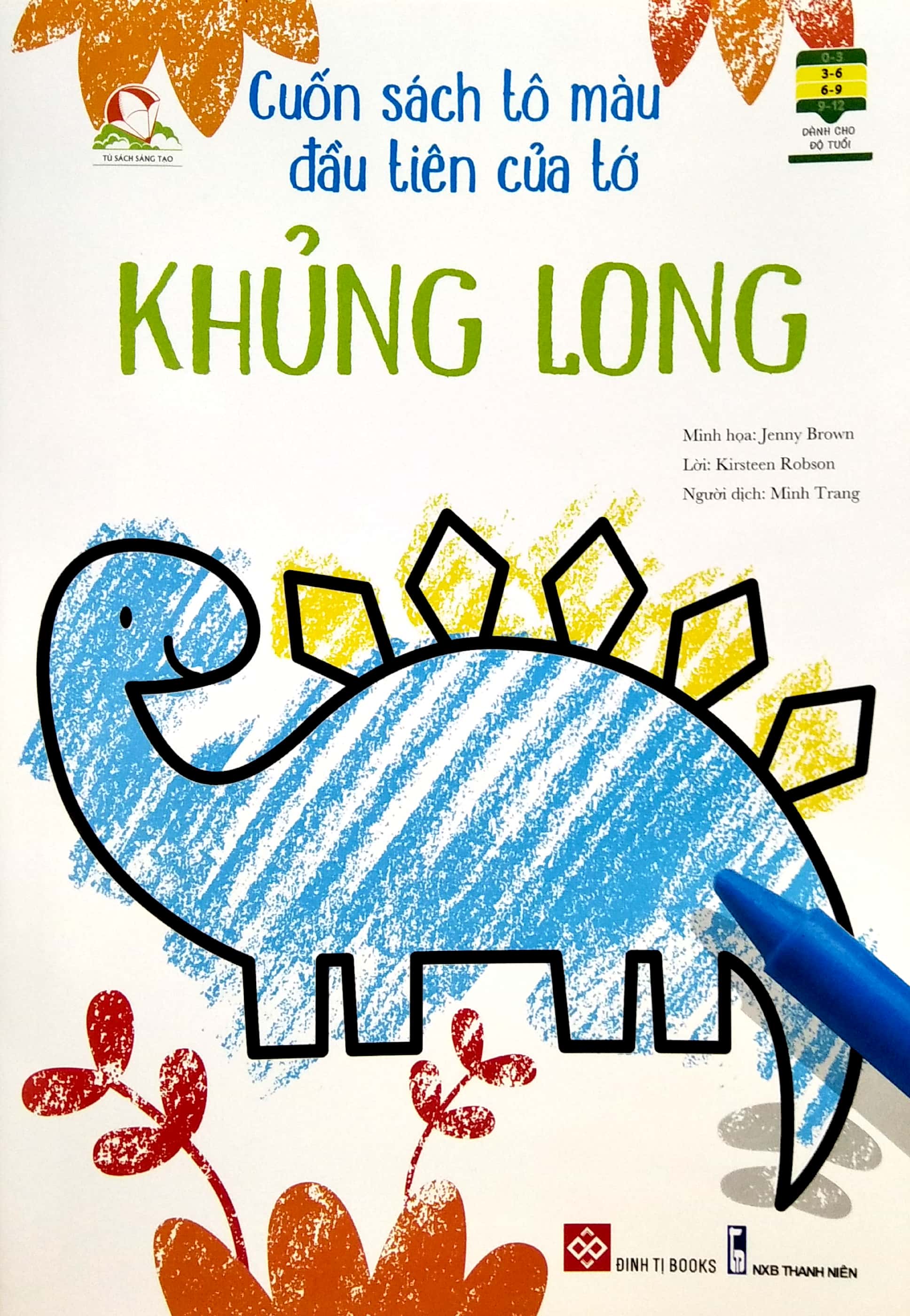 cuốn sách tô màu đầu tiên của tớ - khủng long