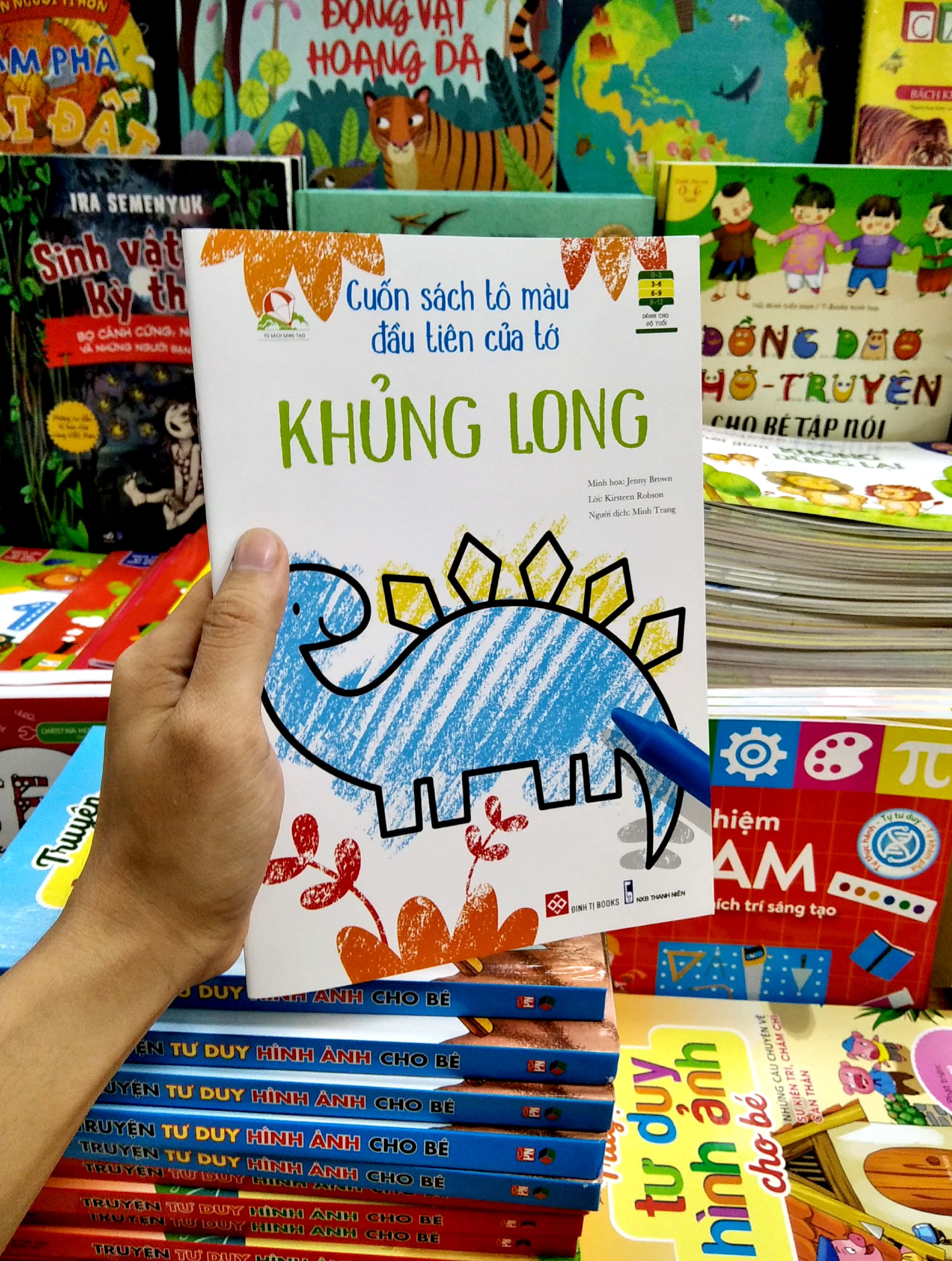 cuốn sách tô màu đầu tiên của tớ - khủng long