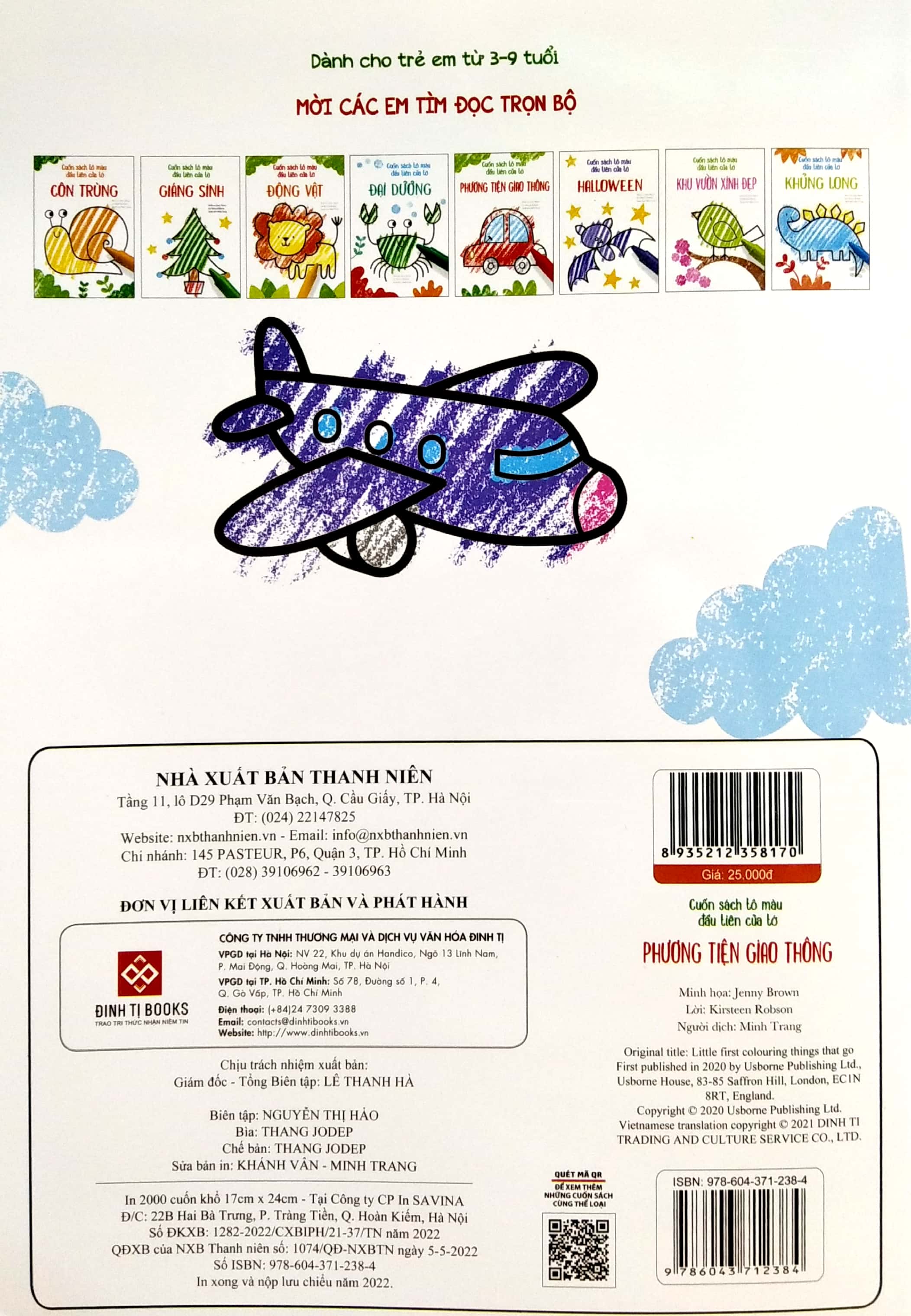 cuốn sách tô màu đầu tiên của tớ - phương tiện giao thông