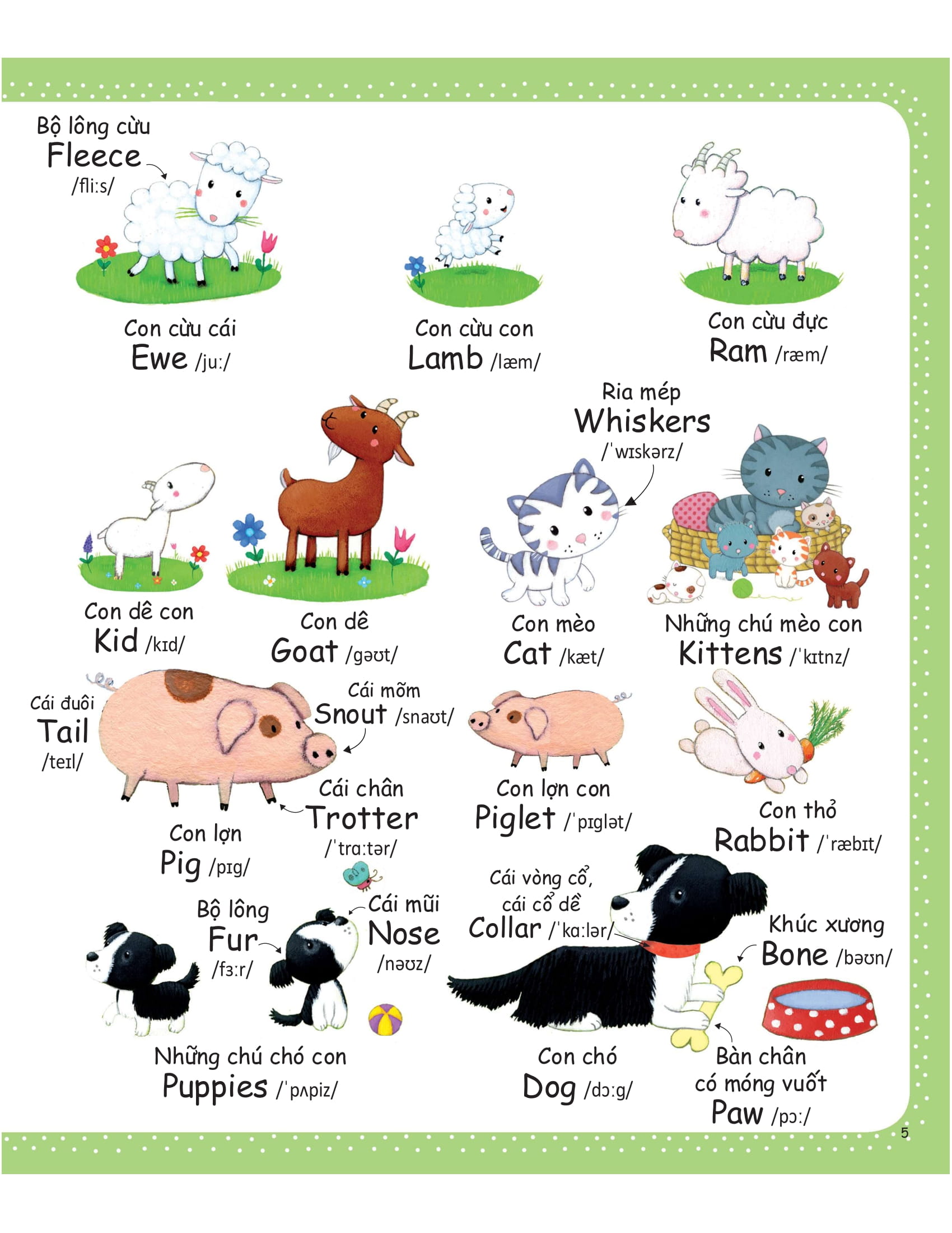cuốn sách từ vựng đầu tiên của tôi - my first word book- nông trại - farm