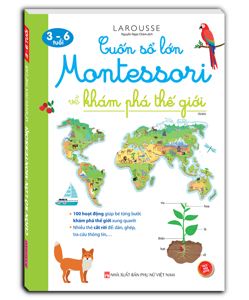 cuốn sổ lớn montessori - về khám phá thế giới (tái bản 2023)