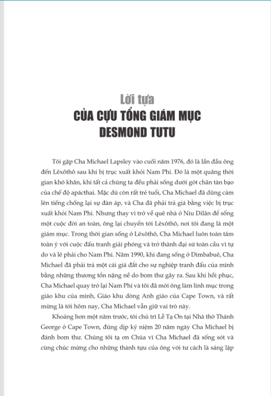 Cuu Chuoc Qua Khu - Hanh Trinh Tu Chien Binh Tu Do Den Nguoi Chua Lanh