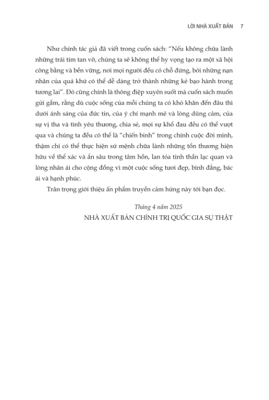 Cuu Chuoc Qua Khu - Hanh Trinh Tu Chien Binh Tu Do Den Nguoi Chua Lanh