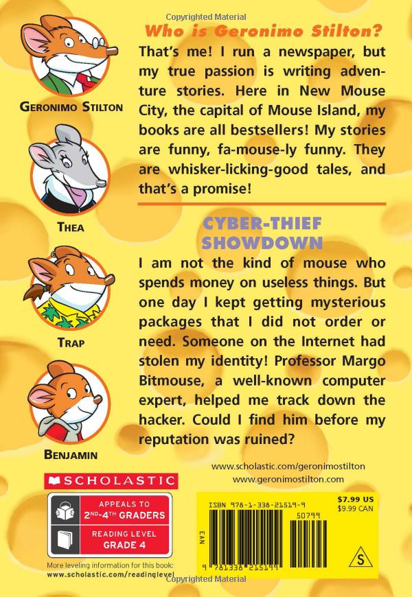 cyber-thief showdown (geronimo stilton #68), volume 68