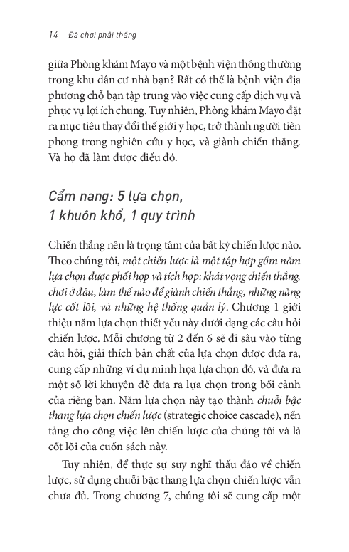 đã chơi phải thắng - cách xây dựng chiến lược thành công