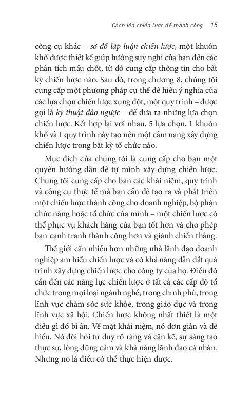 đã chơi phải thắng - cách xây dựng chiến lược thành công