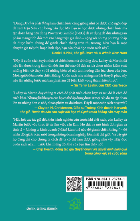 đã chơi phải thắng - cách xây dựng chiến lược thành công