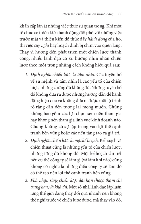 đã chơi phải thắng - cách xây dựng chiến lược thành công
