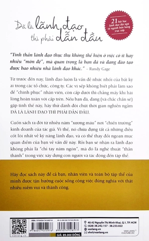 đã là lãnh đạo thì phải dẫn đầu