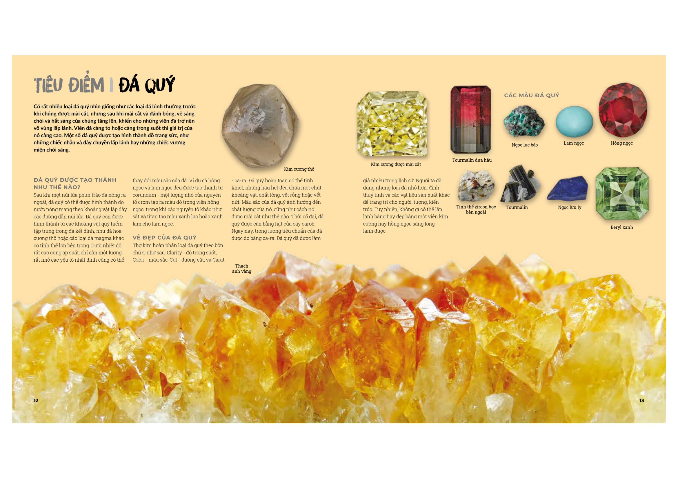 đá quý và khoáng sản - bìa cứng (tái bản)