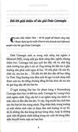 đắc nhân tâm - 30 bí quyết để thành công và thu phục lòng người