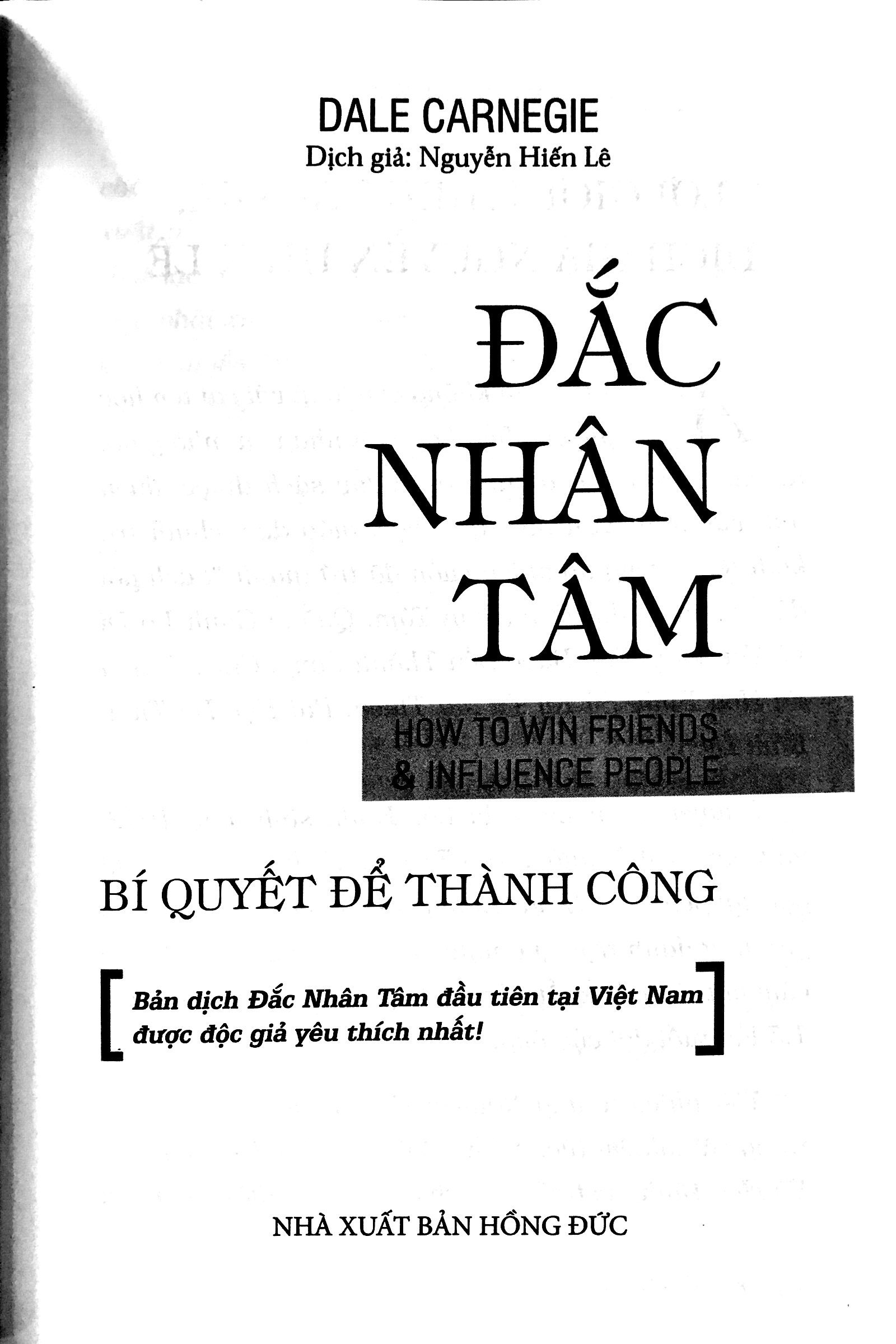 đắc nhân tâm - bí quyết để thành công