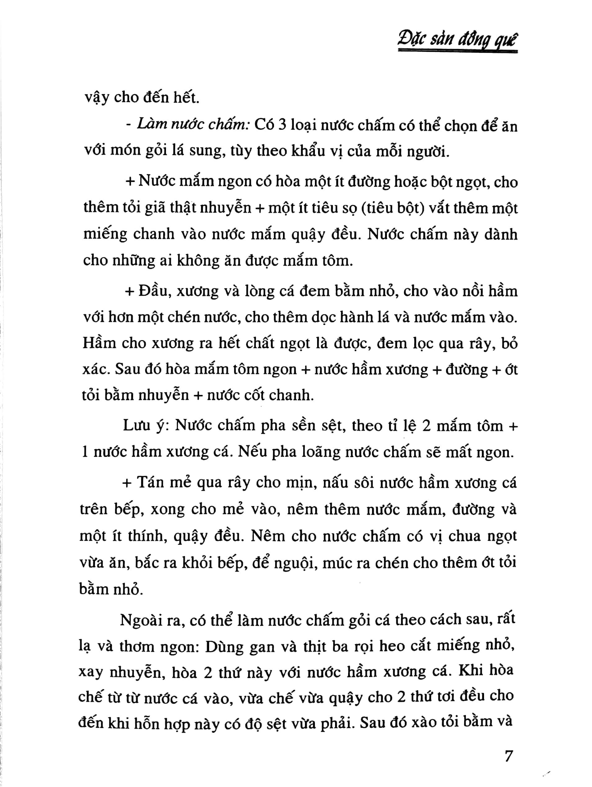 đặc sản đồng quê