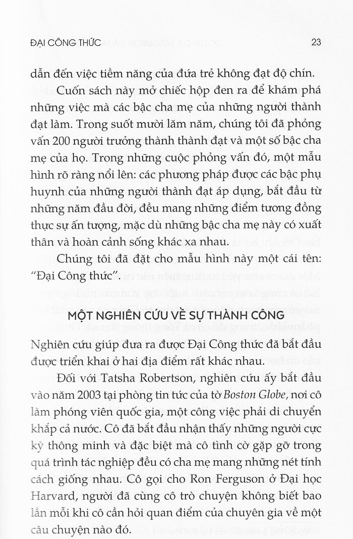 đại công thức - mở khóa bí quyết nuôi dạy con thành đạt