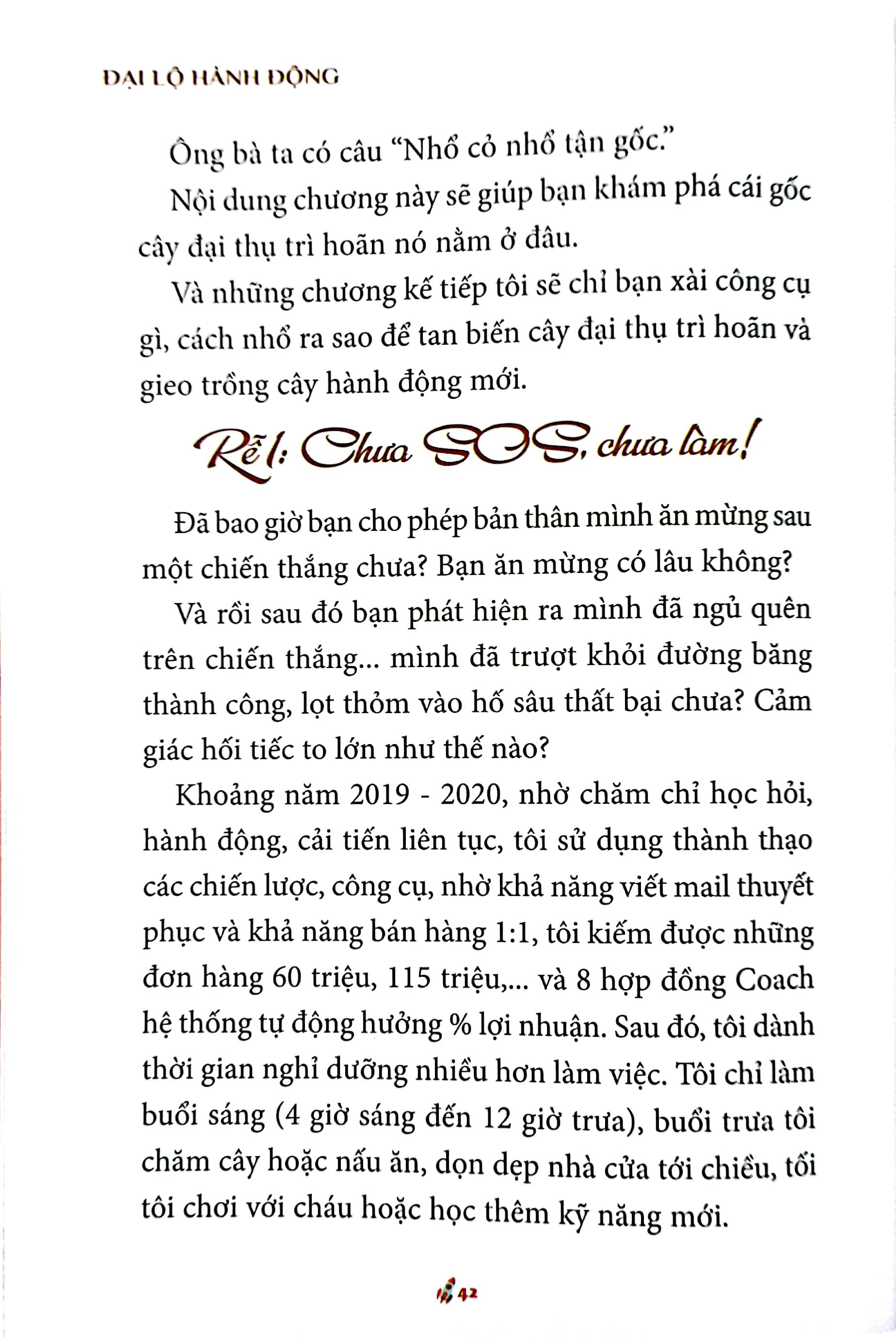 đại lộ hành động - xóa trì hoãn tạo thành công