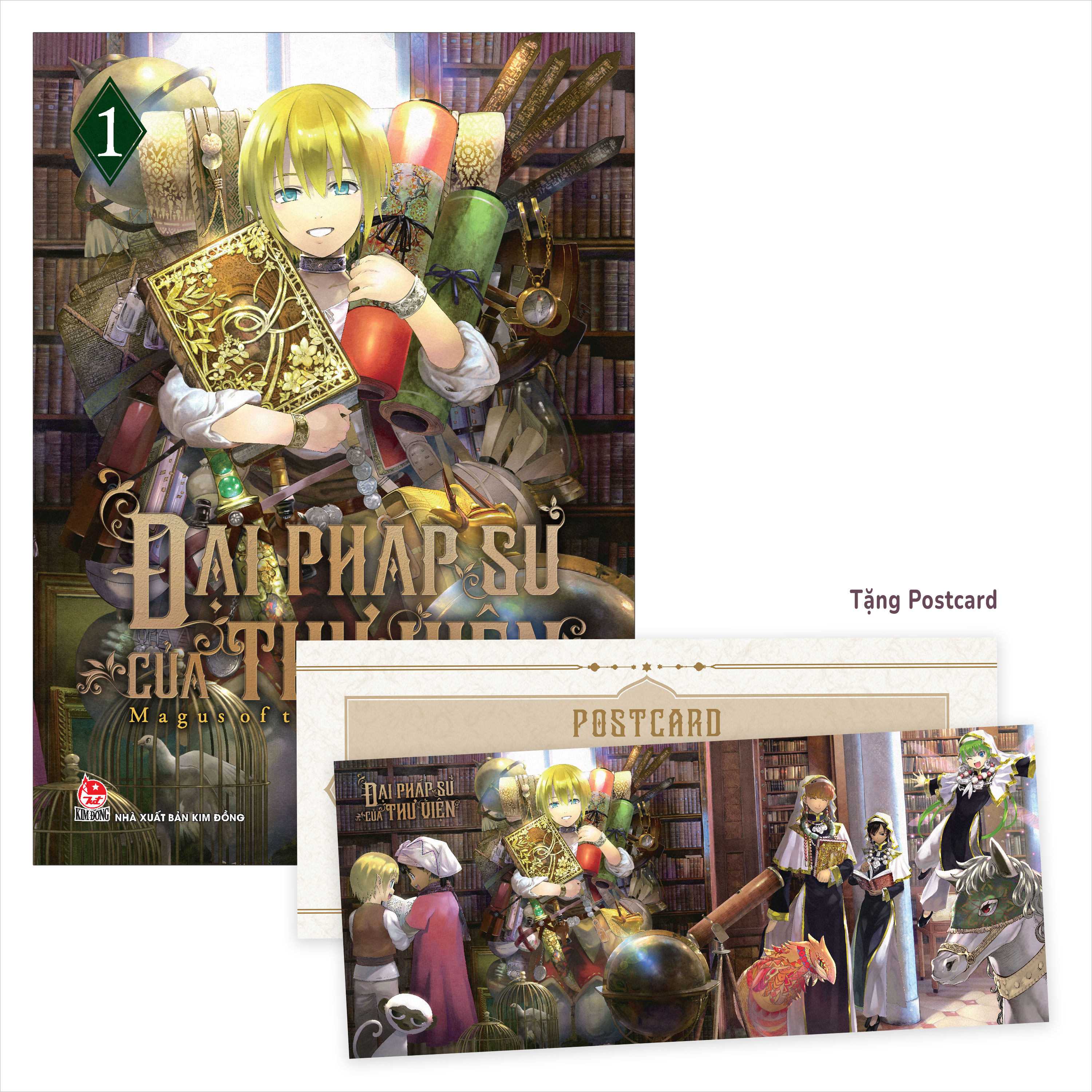 Dai Phap Su Cua Thu Vien - Magus Of The Library - Tap 1 - Tang Kem Postcard Dai