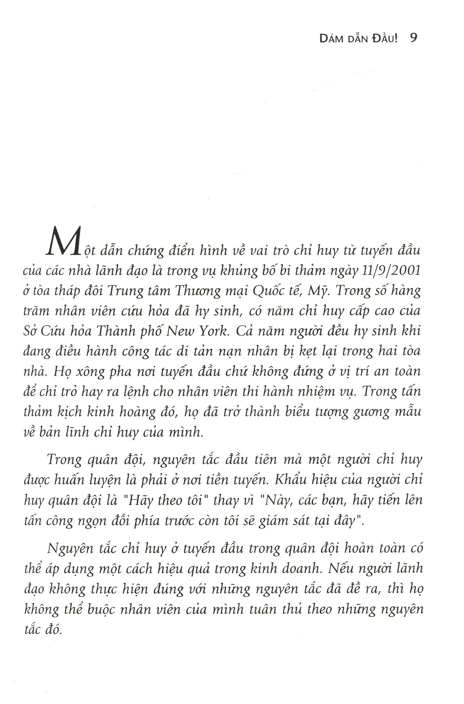 dám dẫn đầu! - dare to lead!