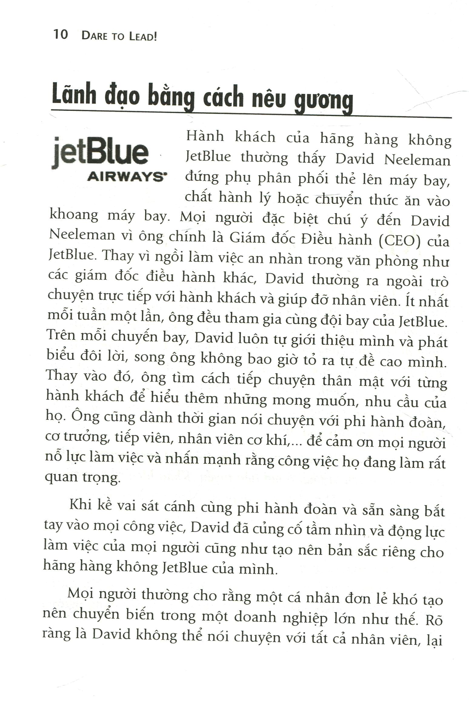 dám dẫn đầu! - dare to lead!