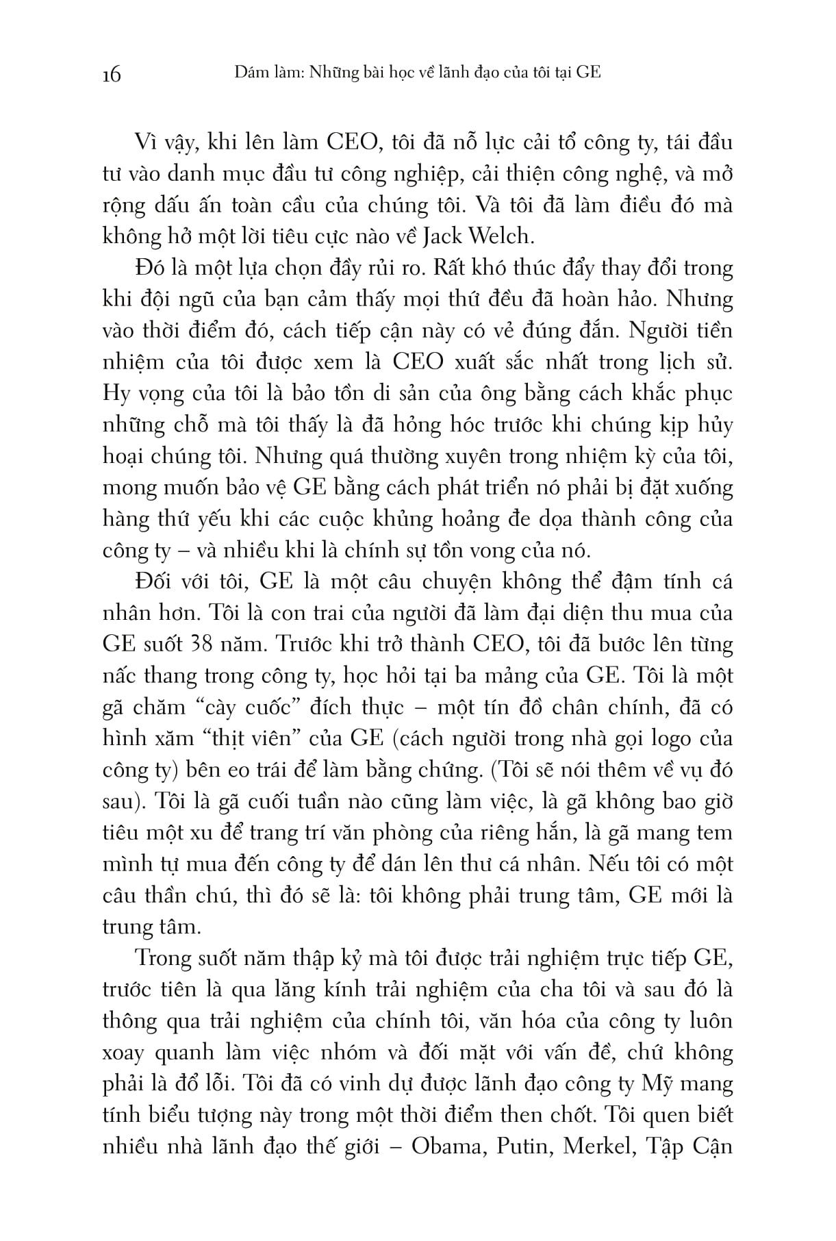 dám làm - những bài học về lãnh đạo của tôi tại ge