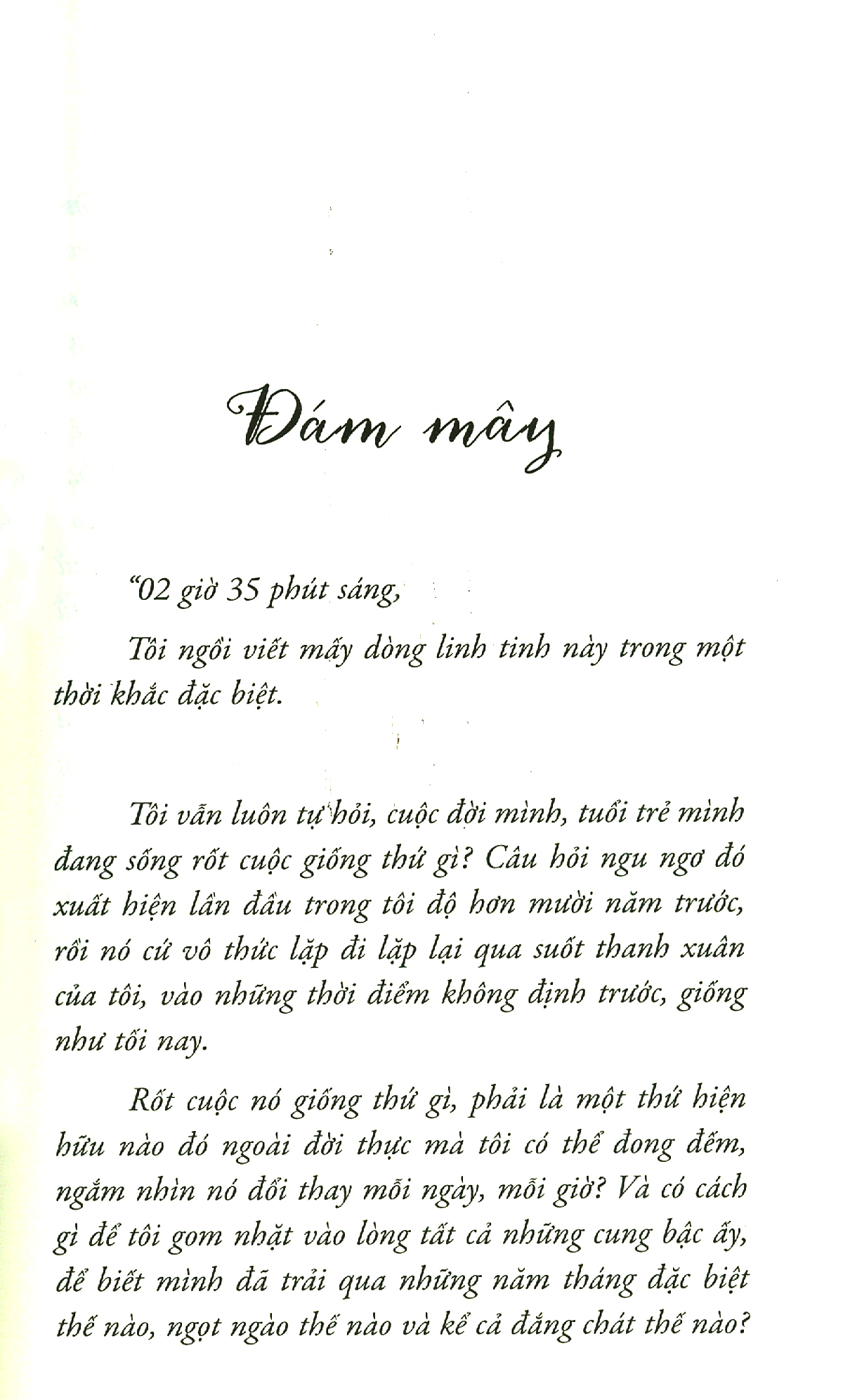 đám mây trò chuyện với chân trời