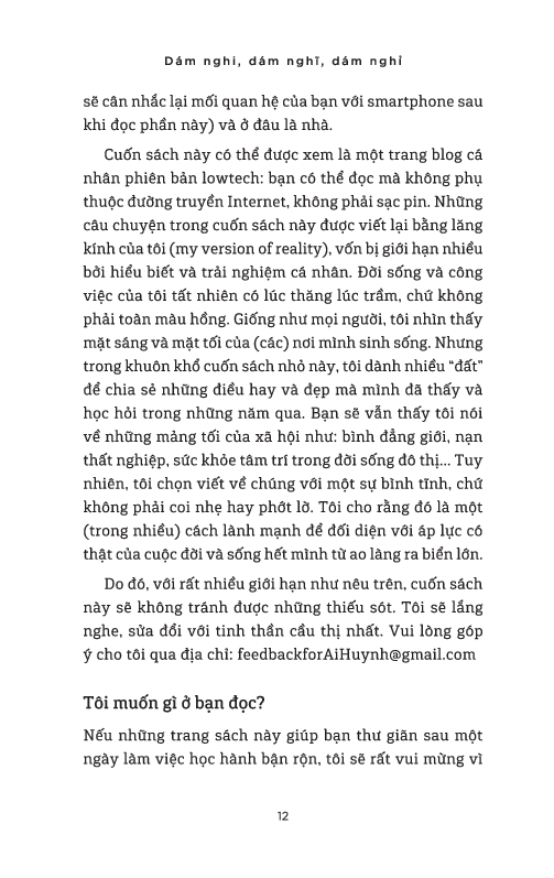 dám nghi, dám nghĩ, dám nghỉ - góc nhìn cuộc sống và việc làm từ mekong đến thung lũng silicon