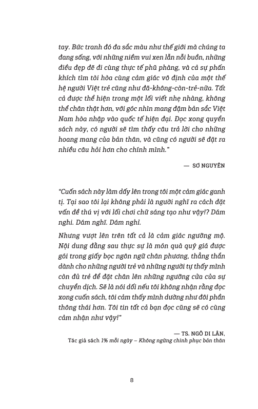 dám nghi, dám nghĩ, dám nghỉ - góc nhìn cuộc sống và việc làm từ mekong đến thung lũng silicon