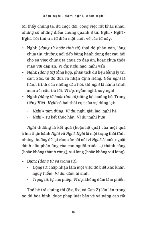 dám nghi, dám nghĩ, dám nghỉ - góc nhìn cuộc sống và việc làm từ mekong đến thung lũng silicon