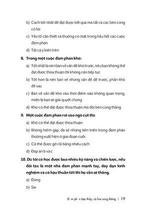 đàm phán bậc thầy cả hai cùng thắng - tái bản 2019