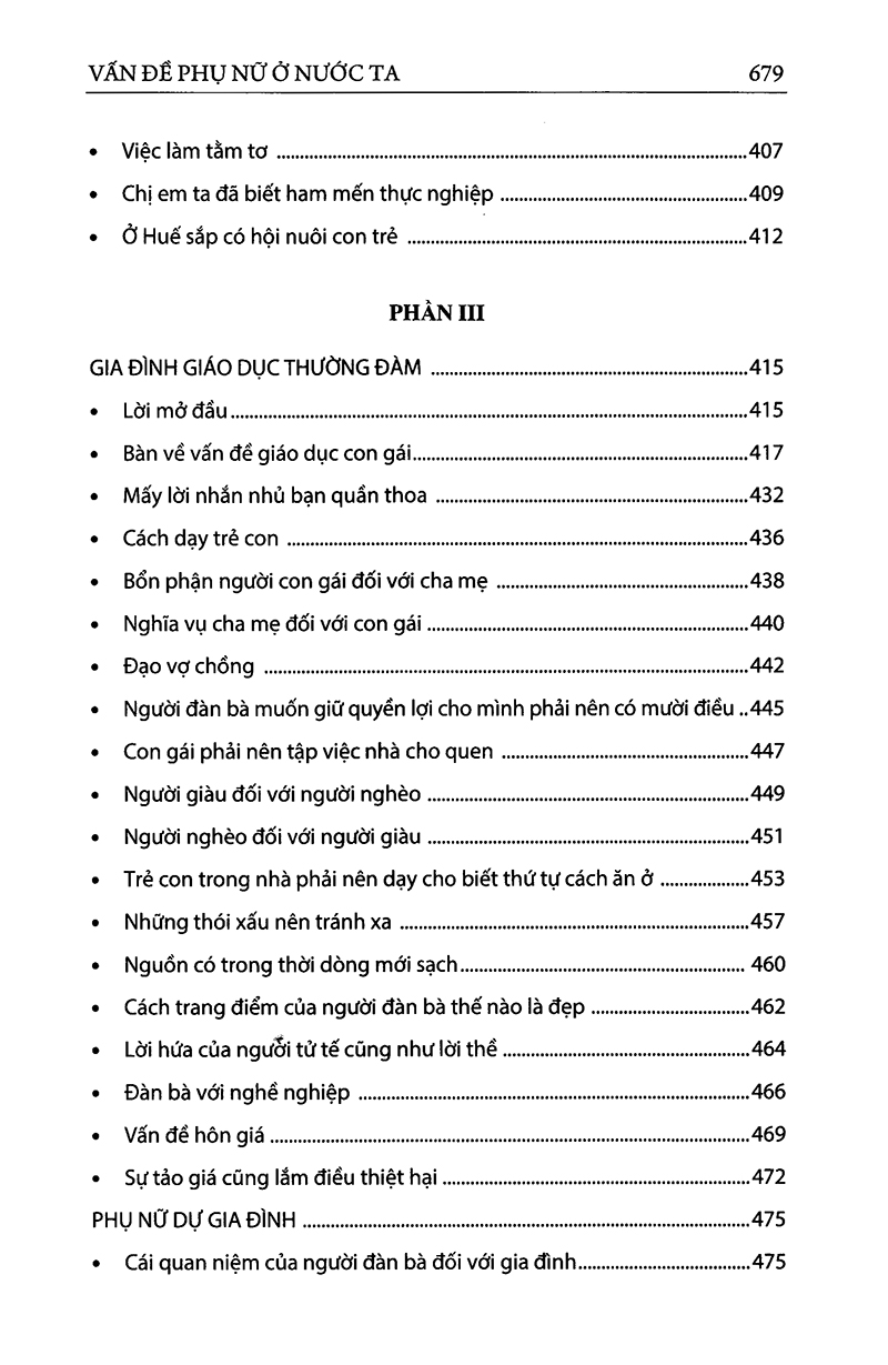 đạm phương nữ sử - vấn đề phụ nữ ở nước ta