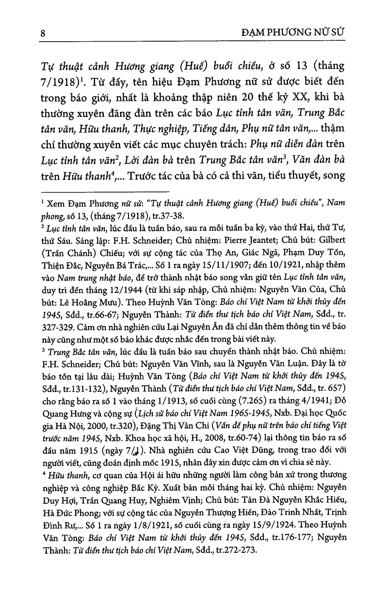 đạm phương nữ sử - vấn đề phụ nữ ở nước ta